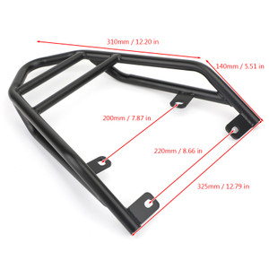 Rear Rack Tail Tool Bag Luggage Storage Topcase Rack For Ducati Scramble 400 803 Scrambler Desert Sled Cafe Racer Street Classic BLK