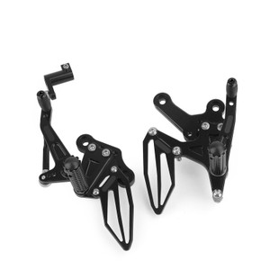 Adjustable CNC Rider Rear Set Rearsets Footrest Foot Rest Pegs For Kawasaki EX250P Ninja 250 EX400 Ninja 400 2018-2020 BLK