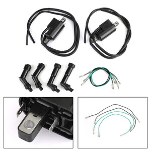 Ignition Coil and Spark Plug Caps For Honda CB350F Four 1972-1974 CB400F Super Sport 1975-1977 CB500K/F