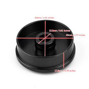 CNC Billet Aluminum Upper Top Front Fork Center Cap Yoke Plug Cover For BMW R1200 NineT / R Nine T 2013-2016 BLK