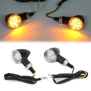 Bullet turn signal light Universal For Most of Motorcycle, Street Bikes, Sport Bikes, Chopper, Custom bikes BLKC