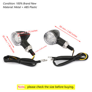 Bullet turn signal light Universal For Most of Motorcycle, Street Bikes, Sport Bikes, Chopper, Custom bikes BLKC