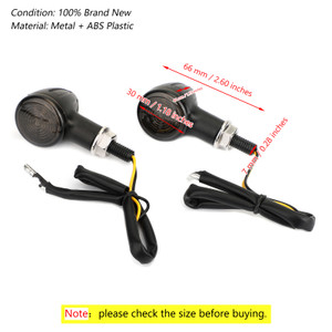 Bullet turn signal light Universal For Most of Motorcycle, Street Bikes, Sport Bikes, Chopper, Custom bikes BLKS