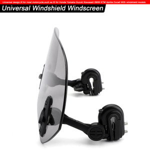 Universal Windshield Windscreen Universal Fit Smoke