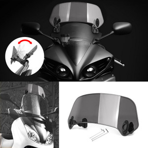 Universal Windshield Windscreen For motorcycles with windshield top width more than 26CM Gray