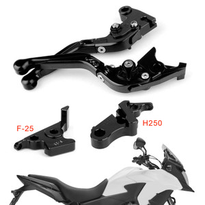 Adjustable Folding Extendable Racing Brake & Clutch Levers For Honda CBR250R CBR300RR CB300F CB300FA CBR500R CB500F CB500X BLK