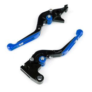 Adjustable Folding Extendable Racing Brake & Clutch Levers For Yamaha MT125 BLUE