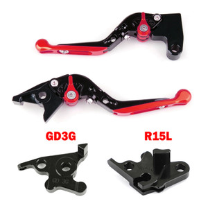 Adjustable Folding Extendable Racing Brake & Clutch Levers For Yamaha MT125 RED