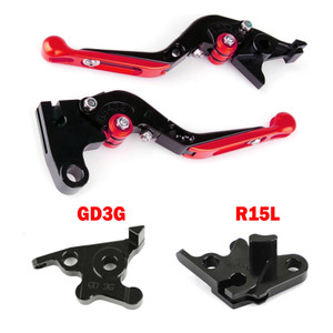 Adjustable Folding Extendable Racing Brake & Clutch Levers For Yamaha MT125 RED