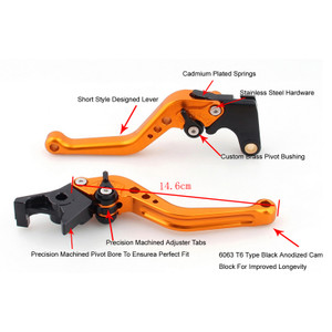 Racing Brake & Clutch Levers For Honda CBR250R CBR300RR CB300F CB300FA CBR500R CB500F CB500X BLK Color