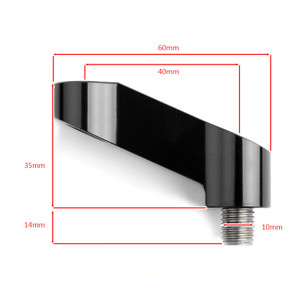 10mm M10 UNIVERSAL Motorcycle Mirror Riser Extenders Spacers Extension Adapter Adaptor