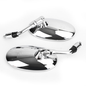 Motorcycle Rearview Side Mirrors Pair For Honda NV VF VT 400 600 750 1100 Shadow Magna CHR
