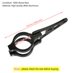 Headlight Mount Bracket Fork Universal For motorcycle with 41mm forks BLK
