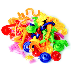 105 pcs Kids Marble Run Race Set Railway Building Blocks Construction Track Toy