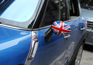 2 x Union Jack WING Mirror Covers Fit for Mini Cooper R55 R56 R57 Power Fold Mirror