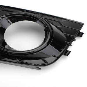 Pair Honeycomb Mesh Fog Light Open Vent Grill Intake Fit For Audi A4 B8 2009-2012 BLK