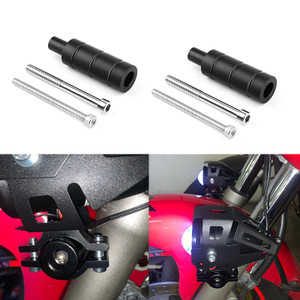 M8 M6 Motorcycle Mount Bike Sport Tail Light Spotlight Bracket LED Headlight Fog Light Mounting Bracket Post Support Base B2PCS