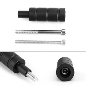 M8 M6 Motorcycle Mount Bike Sport Tail Light Spotlight Bracket LED Headlight Fog Light Mounting Bracket Post Support Base BLK