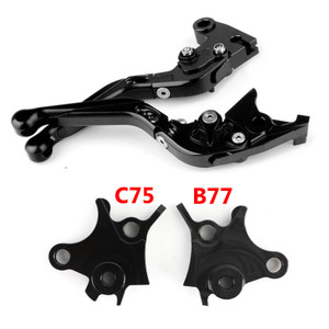 Adjustable Folding Extendable Racing Brake & Clutch Levers For BMW R1200GS Adventure (LC) 2014-2018 BLK