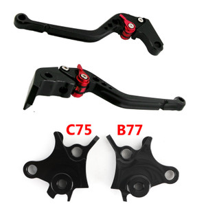 Racing Brake & Clutch Levers For BMW R1200GS Adventure (LC) 2014-2018 BLK