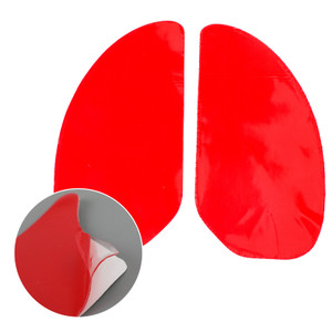 Retro Tank Traction Pad Side Gas Knee Grip Protector For Cafe Racer Custom Bobber BLK