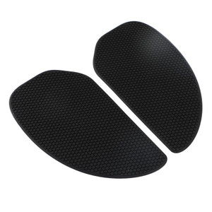 Retro Tank Traction Pad Side Gas Knee Grip Protector For Cafe Racer Custom Bobber BLK