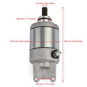Starter Engine Starting 9-Spline For Honda VT125C2 Shadow 125 1999-2003 VT125 Shadow 125 2004-2007 XL125V Varadero 125 2001-2006 124cc