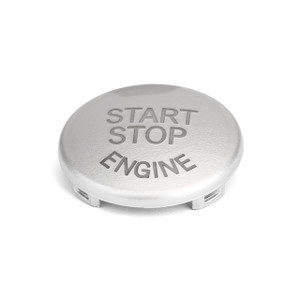 Silver Start Stop Engine Button Switch Cover Fit For BMW E3 Series E90 E91 E92 E93 5 Series E60 X1 E84 X3 E83 X5 E70 X6 E71 E72 Generic