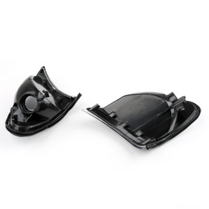 Corner Lights - Crystal Clear W/ Smoke Trim Fit For 2002-2005 BMW E46 3-Series 4DR
