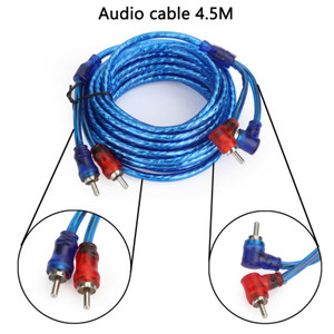 1500W Car Amplifier Wiring Kit Audio Subwoofer AMP RCA Power Cable AGU FUSE Set