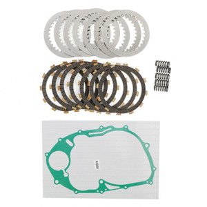 Clutch Plate Kit - Friction & Steel Plates Fit For Yamaha V Star 650 XVS650 1998-2003 & 2005-2011