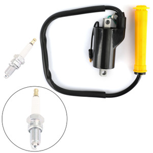 Ignition Coil + Spark Plug Fit For Honda Sportrax 400 TRX400EX 2x4 1999-2006 XR400R 1996-2004
