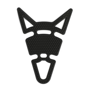 3D Black "Cat Ears" Rubber Gel Tank Pad Protector Sticker Motorcycle Motorbike