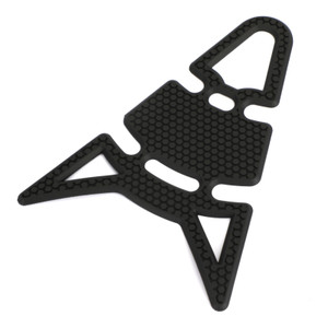 3D Black "Cat Ears" Rubber Gel Tank Pad Protector Sticker Motorcycle Motorbike