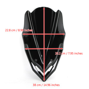 Windshield Fit For Kawasaki Z900 2017-2019 BLK