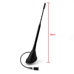 9" Amplified AM/PM Roof Aerial Antenna + Base Combo Set Fit For VW Toyota Lexus