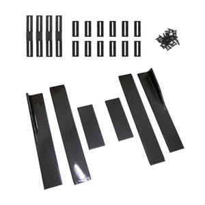 Pair of Side Skirts Extensions Splitters Carbon Fiber Fit For VW Golf MK5 MK6 MK7 CC Ford Mustang Focus RS ST