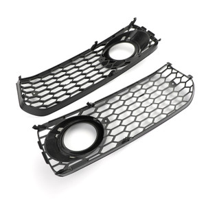 2008-2012 Audi A5 S-Line S5 B8 RS5 2x Fog Light Grill Grille Black Trim