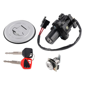 Ignition Switch Fuel Gas Cap Seat Lock Keys Kit Fit For Honda CB250 Hornet 250 / FMX650 2005-2006 Generic