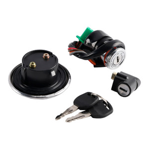 Ignition Switch Lock ; Fuel Gas Cap Key Set Fit For Suzuki GN125 1982-2001 Generic