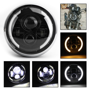 7 inches Motorcycle Headlight Round CREE LED Projector For Cafe Racer Cruiser Bobber Custom A-035