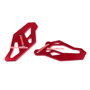 PAIR Racing Footrest Rearset Rear Set Adapter Plates Fit For Yamaha MT-03 YZF-R3 YZF-R25 RED