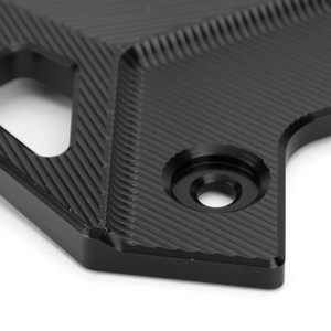 CNC Aluminum FootPeg Footrest Rear set Heel Plates Guard Protector Fit For Kawasaki Z900 ZR900 2017-2020 BLK