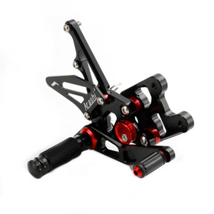 Racing Adjustable Rearsets Foot Pegs Black For Suzuki GSXR1000 GSX-R1000 07-08
