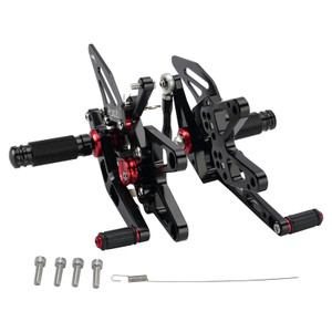 Adjustable CNC Rider Rear Set Rearsets Footrest Foot Rest Pegs Fit For BMW S1000RR 2010-2014 BLK Generic