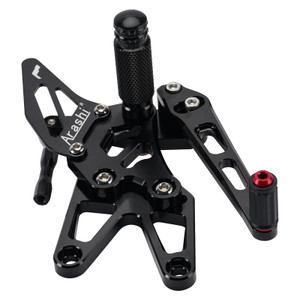 Adjustable CNC Rider Rear Set Rearsets Footrest Foot Rest Pegs Fit For BMW S1000RR 2010-2014 BLK Generic