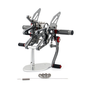 Adjustable CNC Rider Rear Set Rearsets Footrest Foot Rest Pegs Fit For BMW S1000RR 2010-2014 GRAY