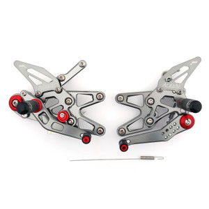 Adjustable CNC Rider Rear Set Rearsets Footrest Foot Rest Pegs Fit For Triumph Daytona 675/R 2013-2017 GRAY