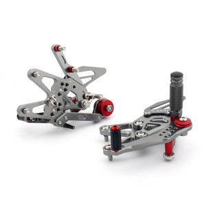 Adjustable CNC Rider Rear Set Rearsets Footrest Foot Rest Pegs Fit For Triumph Daytona 675/R 2013-2017 GRAY