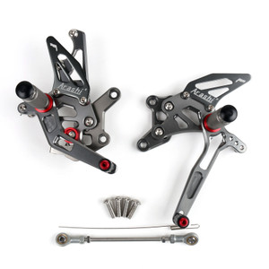 Adjustable CNC Rider Rear Set Rearsets Footrest Foot Rest Pegs Fit For Yamaha YZF-R3 MT-03 MT-25 2015-2019 YZF-R25 2014-2019 GRAY